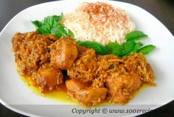 Chicken and Coconut Flakes Stew