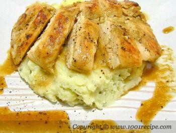 Soy Marinated Chicken with Mashed Potato
